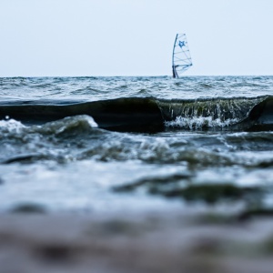 пляж, море, одесса, горизонт, волны