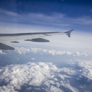 flugzeug, wolken