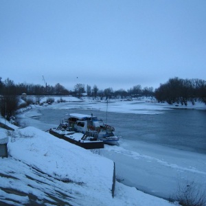 тирасполь, зима, днестр, лед, снег, пароход